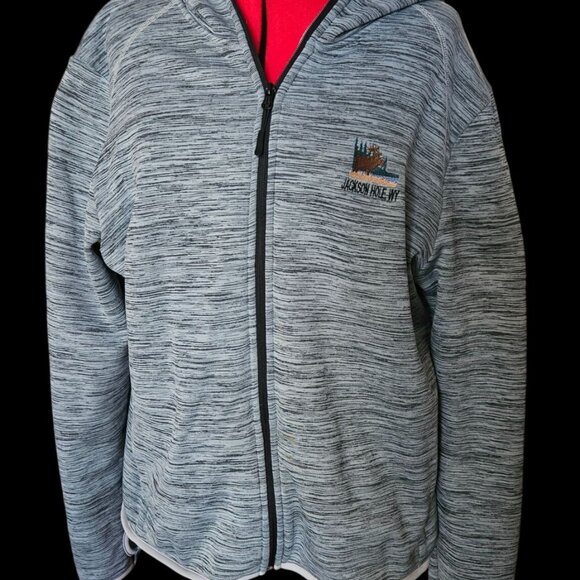 Renegade Club Jackson Hole WY Hoodie Jacket XXL Gray - Picture 2 of 6